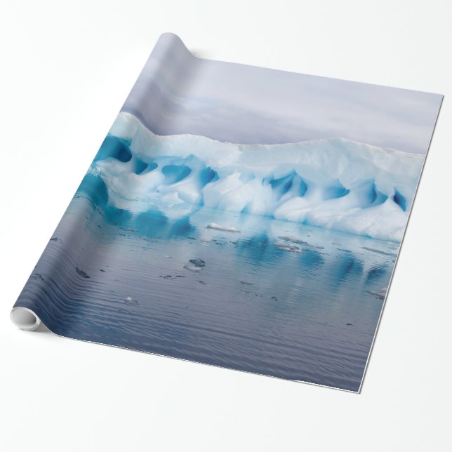 Ice in Antarctica Wrapping Paper (Unrolled)