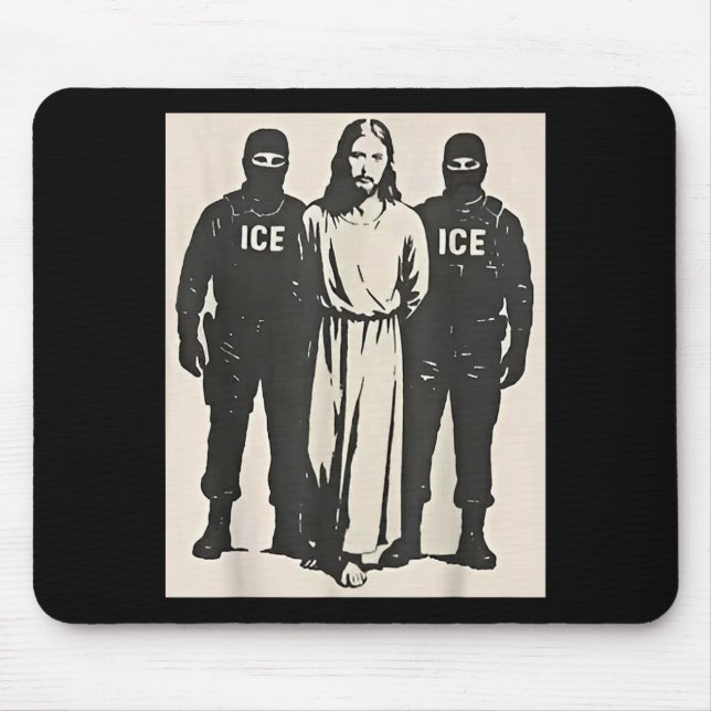 Ice Jesus  Mouse Pad (Front)