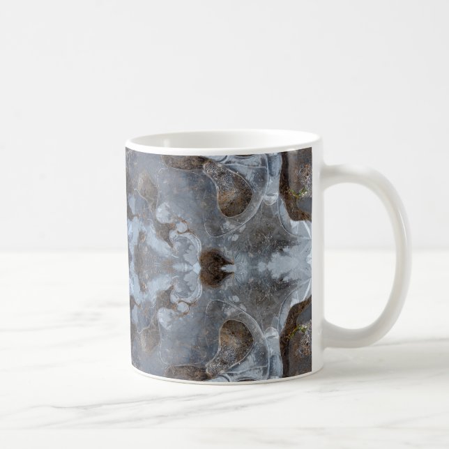 Ice kaleidoscope pattern coffee mug (Right)