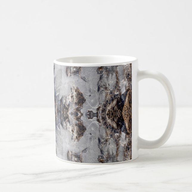 Ice kaleidoscope pattern coffee mug (Right)