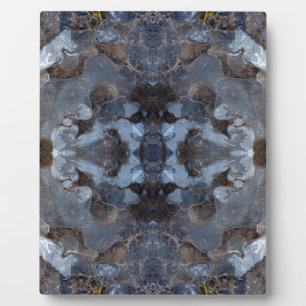 Ice kaleidoscope pattern plaque