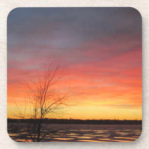Ice Lake Sunset Coasters - Set of 6