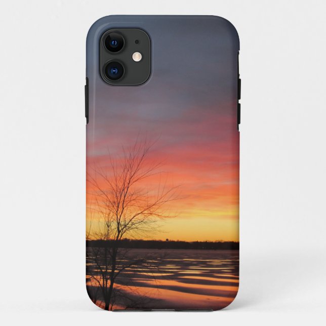Ice Lake Sunset iPhone 5 Case (Back)