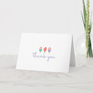 Ice Lolly Thank You Card