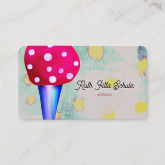 Ice Macaron Catering Polka Dots Business Card