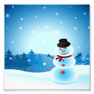 ICE MAN SAYS; MERRY CHRISTMAS PHOTO PRINT