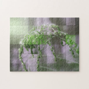 Ice On Goldenrod Flower Nature Jigsaw Puzzle