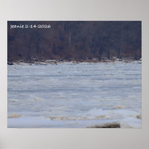 Ice on the Delaware River 2026 Poster