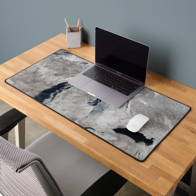 Ice On The Great Lakes, United States. Desk Mat (Office 2)