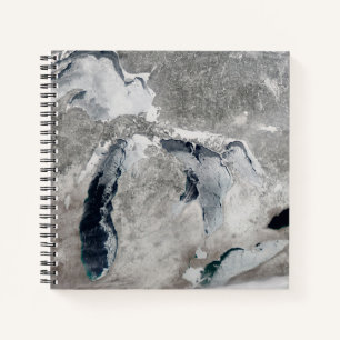 Ice On The Great Lakes, United States. Notebook