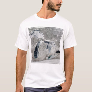 Ice On The Great Lakes, United States. T-Shirt
