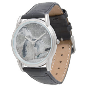 Ice On The Great Lakes, United States. Watch