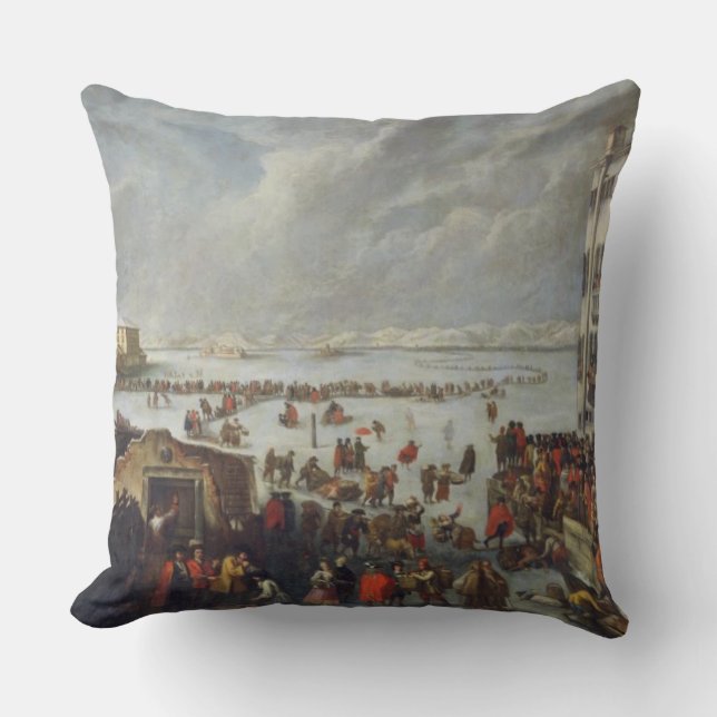 Ice on the Lagoon Cushion (Front)