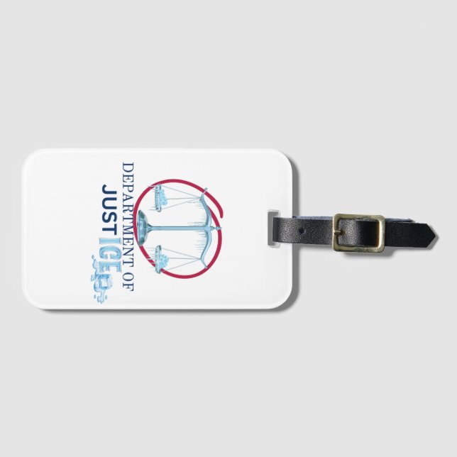 ICE or Department of Justice? Luggage Tag (Front Horizontal)