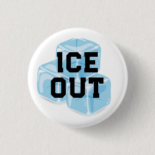 ICE OUT blue ice 3 Cm Round Badge