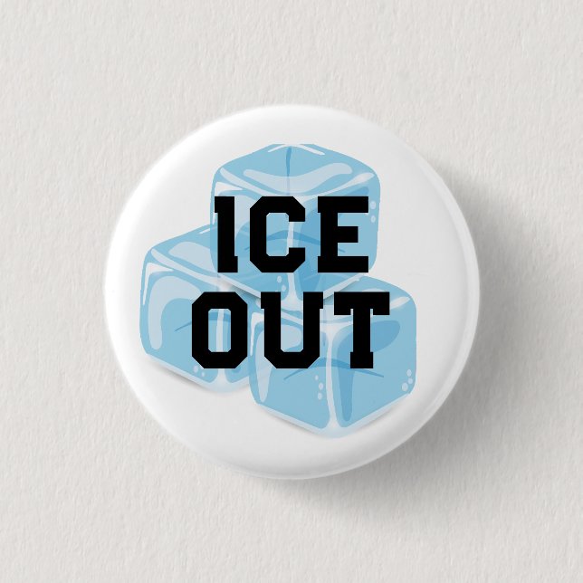 ICE OUT blue ice 3 Cm Round Badge (Front)
