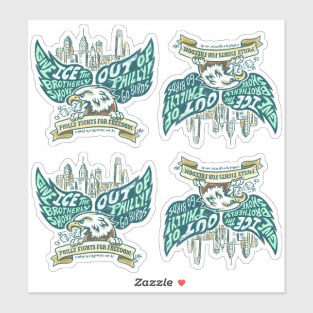 ICE Out / Go Birds Stickers (Sheet)