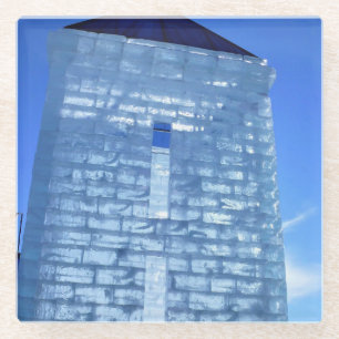 Ice Palace at Carnaval de Quebec, Canada Glass Coaster