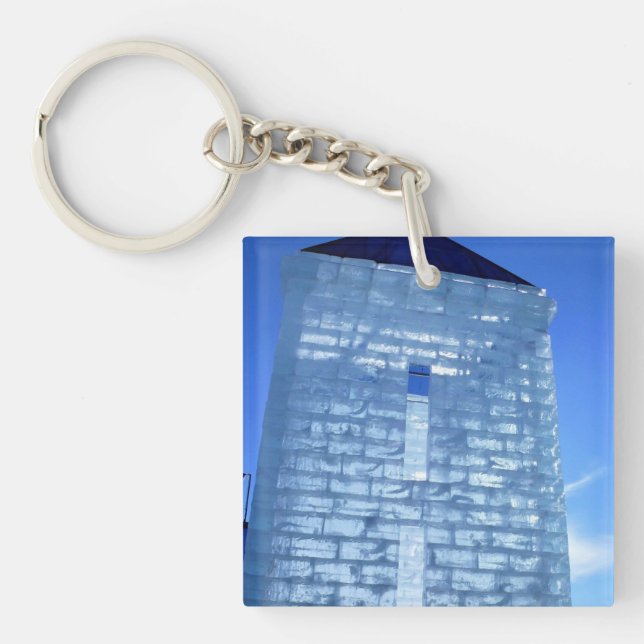 Ice Palace at Carnaval de Quebec, Canada Key Ring (Front)