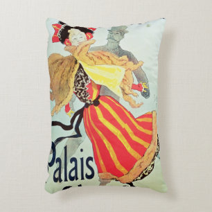 Ice Palace', Champs Elysees, Paris, 1893 Decorative Cushion