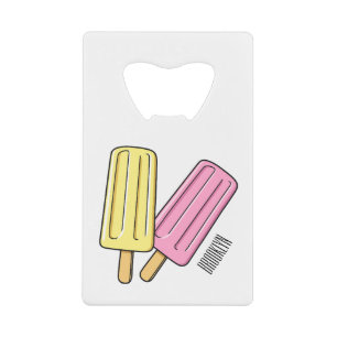 Ice pop cartoon illustration
