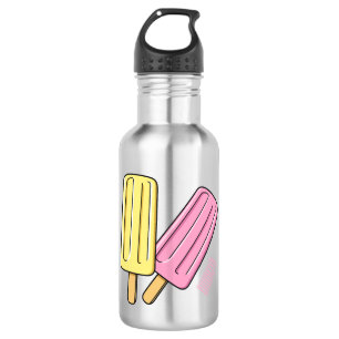 Ice pop cartoon illustration  532 ml water bottle