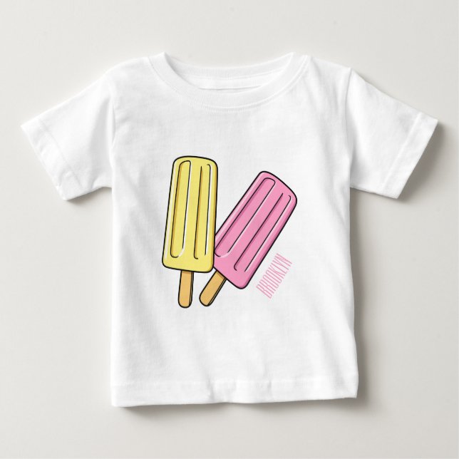 Ice pop cartoon illustration  baby T-Shirt (Front)