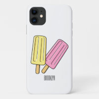 Ice pop cartoon illustration