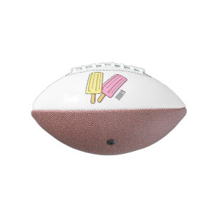 Ice pop cartoon illustration football