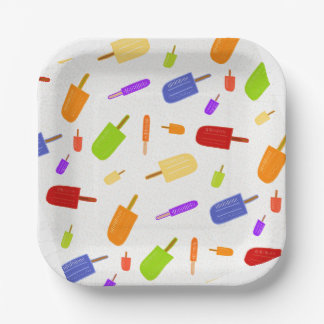 Ice Pops and Sprinkles Paper Plate