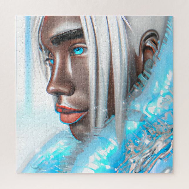 Ice Prince Melanin Black Boy Magic Bruh Winter Bro Jigsaw Puzzle (Vertical)