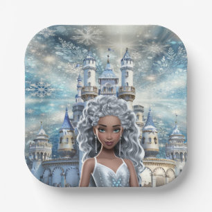 Ice Princess Paper Plate