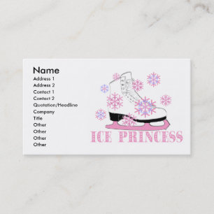 Ice Princess Pink Business Card