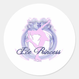 Ice Princess Pink/Purple Classic Round Sticker