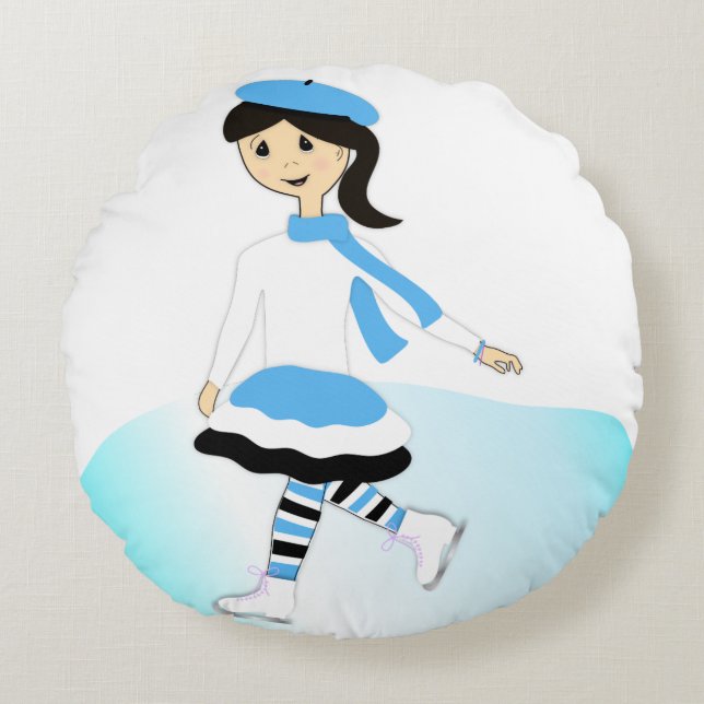 Ice Princess Round Cushion (Front)