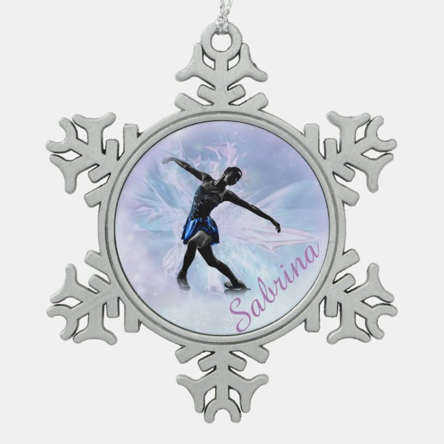 Ice Princess Snowflake Ornament (Front)
