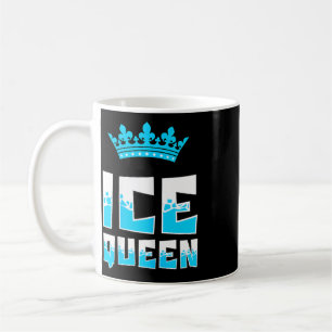 Ice Queen Graphic Ice Fishing Fisher Ice Fish Rod Coffee Mug