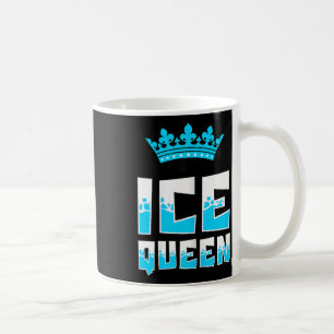 Ice Queen Graphic Ice Fishing Fisher Ice Fish Rod  Coffee Mug