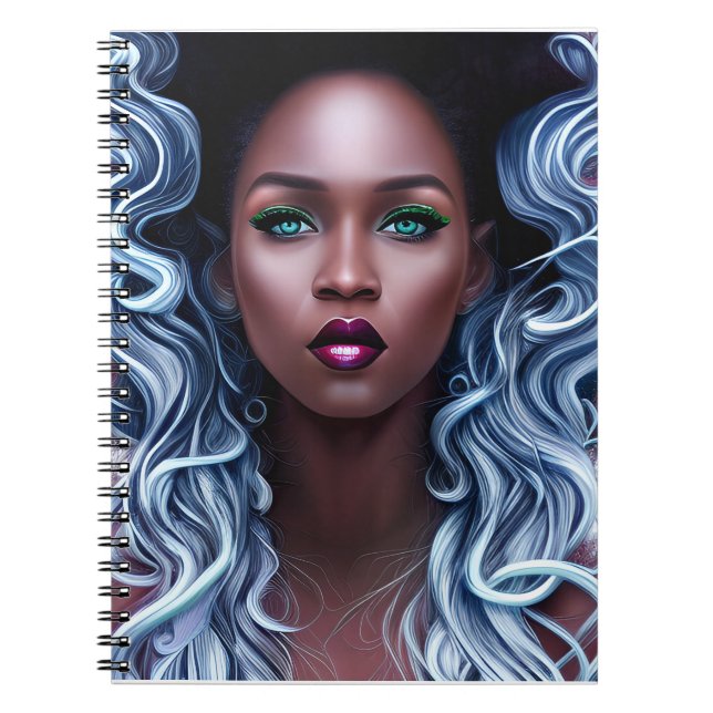 Ice Queen Melanin Women Black Girl Magic Sista Sis Notebook (Front)