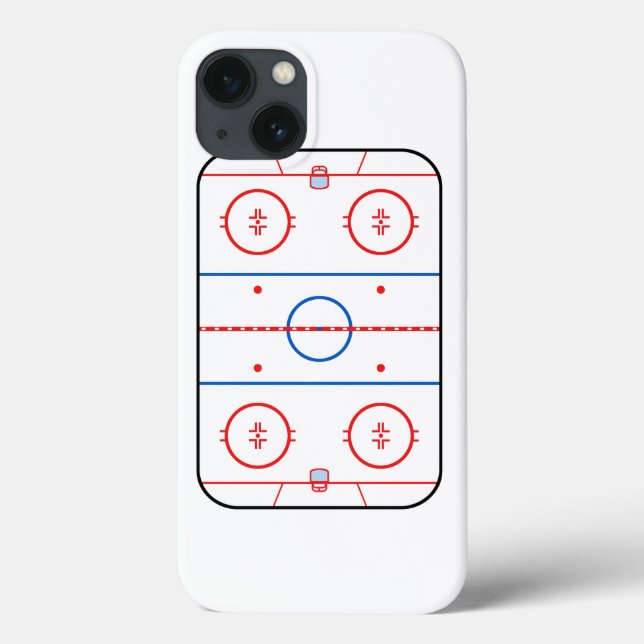 Ice Rink Diagram Hockey Game Companion Case-Mate iPhone Case (Back)