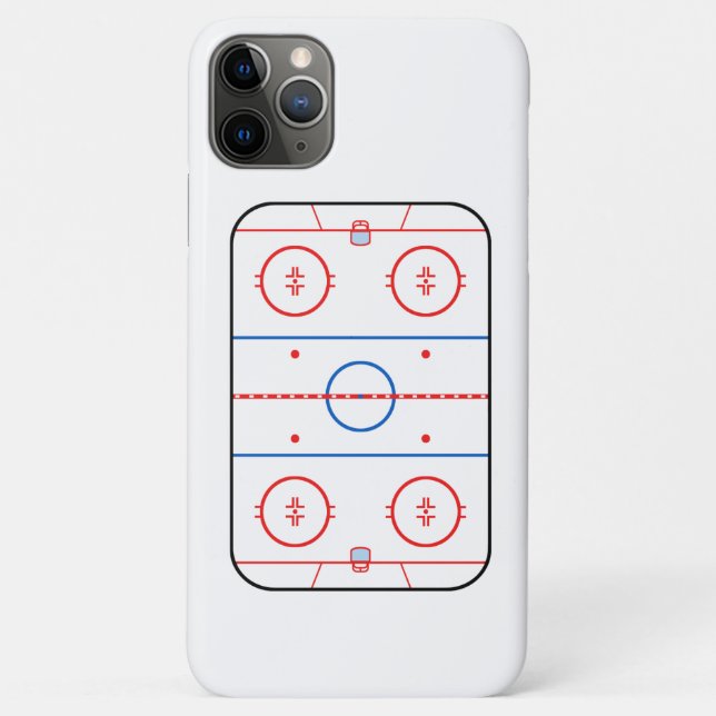 Ice Rink Diagram Hockey Game Companion Case-Mate iPhone Case (Back)