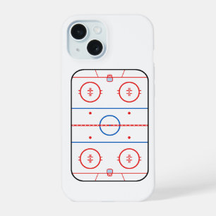 Ice Rink Diagram Hockey Game Companion iPhone 15 Case