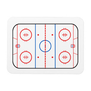 Ice Rink Diagram Hockey Game Companion Magnet