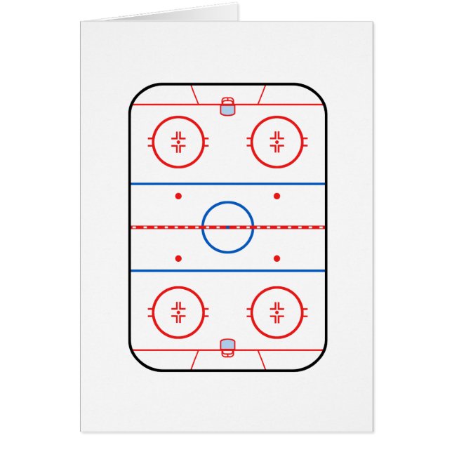 Ice Rink Diagram Hockey Game Design (Front)