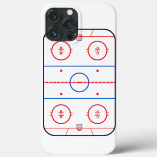 Ice Rink Diagram Hockey Game Design iPhone 13 Pro Max Case
