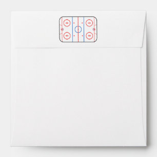 Ice Rink Diagram Hockey Game Graphic Envelopes