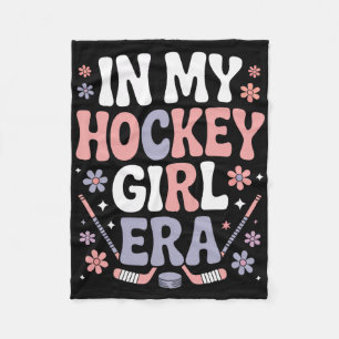 Ice Rink Style In My Hockey Girl Era Fleece Blanket