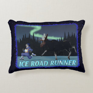 Ice Road Runner Decorative Cushion