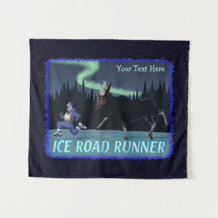 Ice Road Runner Tapestry
