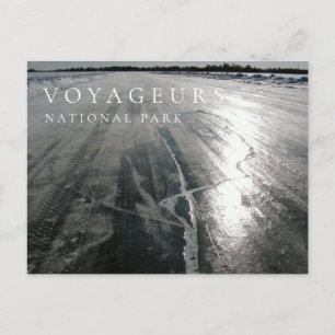 Ice Road, Voyageurs National Park, MN Postcard
